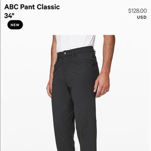 ABC Pant Classic 34” Obsidian Size 36 waist